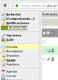 Cómo ver la carpeta spam mediante webmail